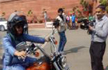 Cong MP rides on Harley to Parliament on Women’s Day